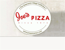 Tablet Screenshot of joespizzanyc.com